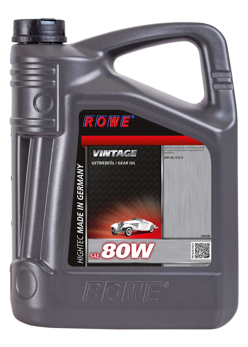 ROWE Hightec Vintage SAE 80W - 5 Liter Oldtimer, Youngtimer Getriebeöl | Made in Germany von ROWE