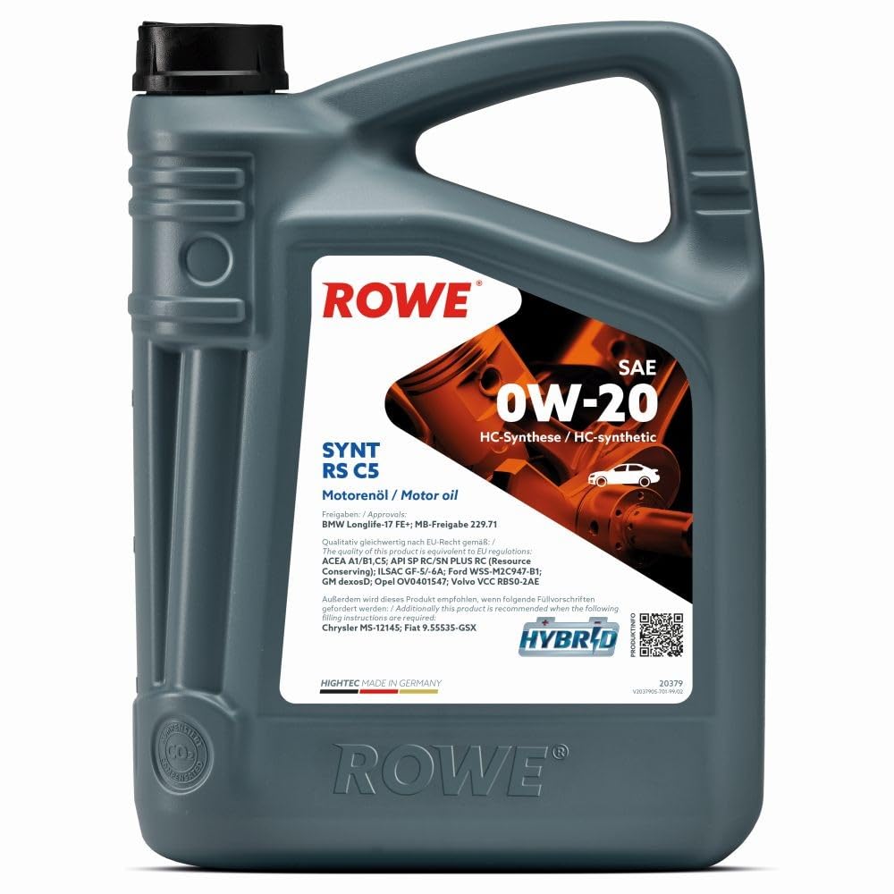 ROWE Motoröl 0W-20 5 L passend für MERCEDES-BENZ C-Klasse T-modell (S205) von ROWE