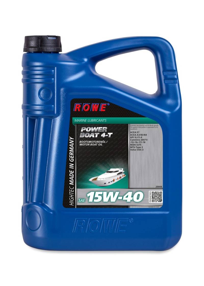 Rowe Hightec Power Boat 4-T SAE 15W-40 4-Takt Boots-Motoröl (5Liter) von ROWE