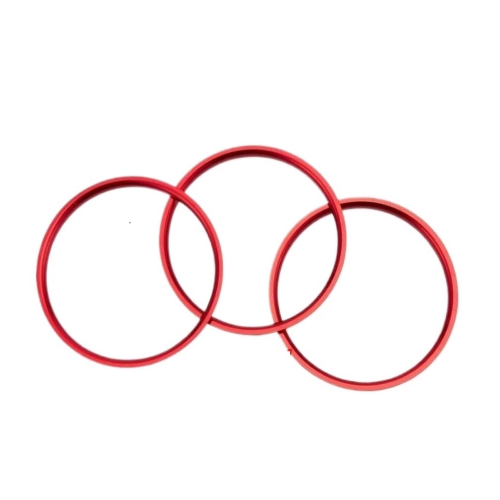 ROXENT Auto-Klimaanlage AC Vent Outlet Ring Trim, for Mazda MX-5 MX5, for Mazda 2 CX-3 CX3 RF ND Autozubehör Aufkleber für Lüftungsschlitze im Auto(Outlet Ring Red) von ROXENT