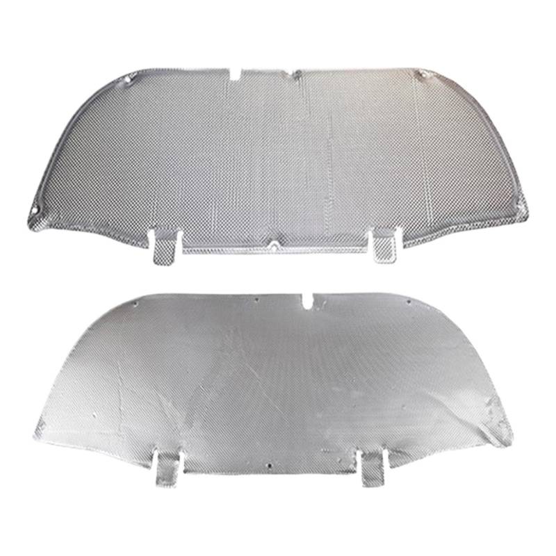 ROXENT Isolierpolster for die vordere Motorhaube, Schallschutzmatte, Schaumstoff, Schall- und Wärmebaumwolle, feuerfest, for Toyota, for Corolla, Cross 2020-2022 Auto-Motorhauben-Isolator(Aluminum) von ROXENT