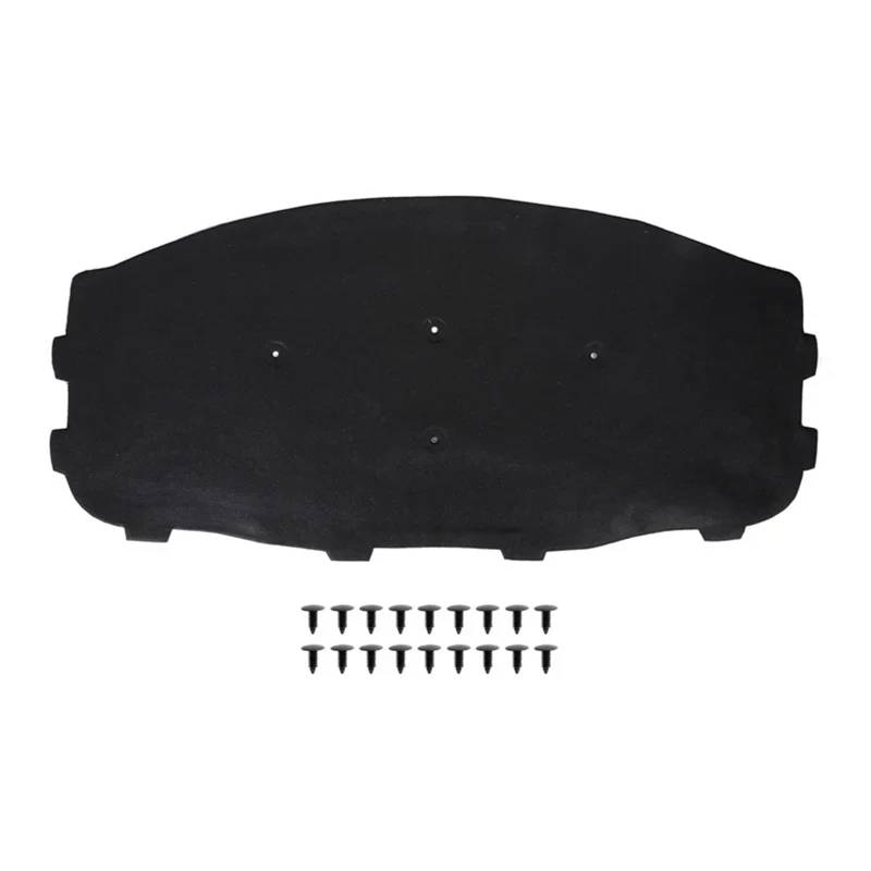 ROXENT Schwarzes Isolierpolster for die Motorhaube mit Schnallen for 3er E46 320i 325i 328i 330i 51488193941 Auto-Motorhauben-Isolator von ROXENT