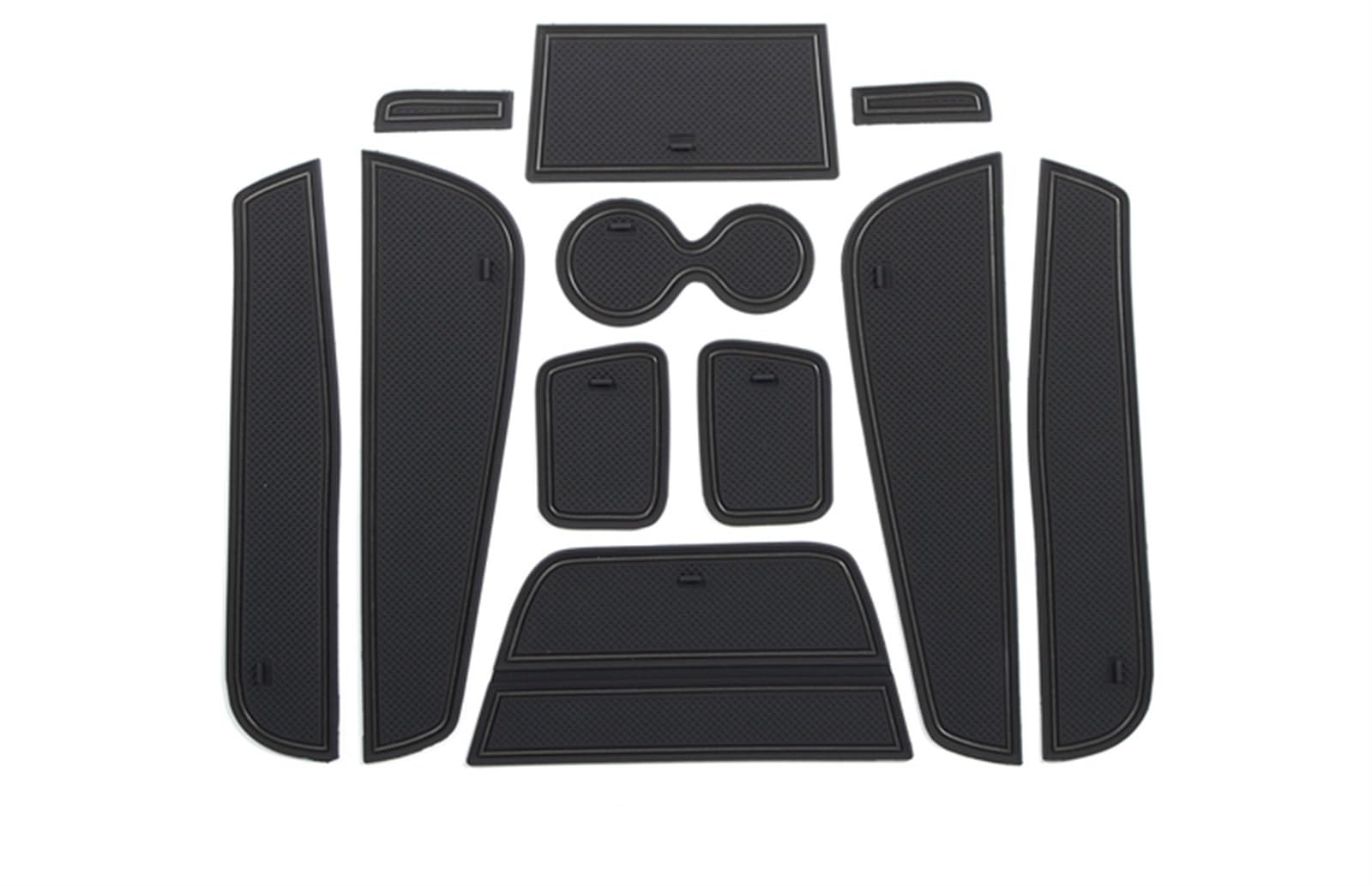 ROXENT Staubdichtes Pad for die Türnut, for, for Renault, for Captur J87, for, for Samsung, QM3 2013~2019 2014 Gummimatte, Becherhalter, Torschlitz, Innenaufkleber, Auto Antirutschmatten für das Arm von ROXENT