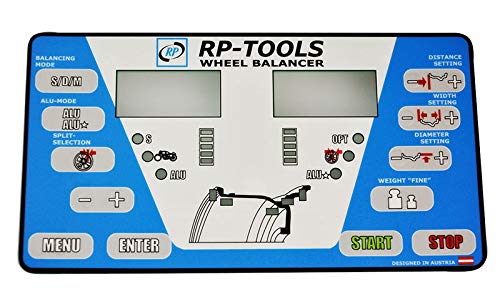 Tastatur Tasteneinheit ohne Steuerplatine für Wuchtmaschine Reifen RP-U100P, RP-U120P, RP-U100PN, RP-U-120PN von RP-TOOLS