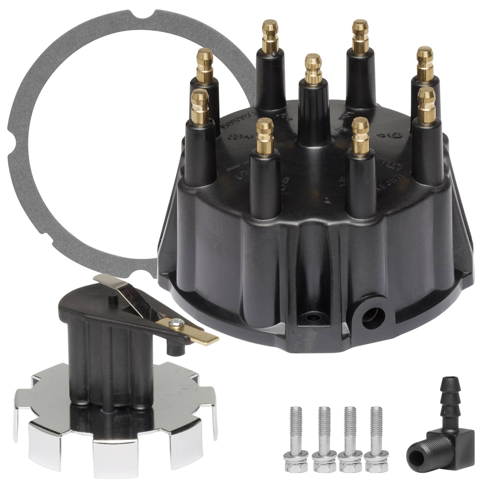 Thunderbolt Verteilerkappe und Triggerrad-Rotor-Set mit Dichtung und Schrauben für Mercruiser 5.0, 5.7, 7.4, 8.2 V8 Motoren von RPS