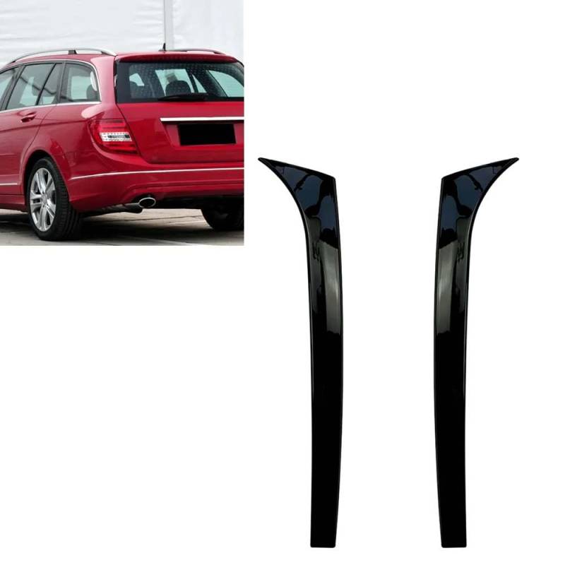 Auto Heckspoiler Flügel Schwarz Auto Flanke Heckspoiler für Mercedes Benz W204 S204 Wagon 2007-2014 Außen flügel Spoiler Auto Zubehör von RPSSAT