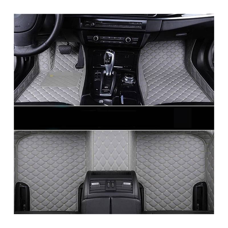 3D Auto Bodenmatte Kompatibel Mit Ssang Yong Korando 2010-2019 Leder Auto Fußmatten Auto Links Lenkrad auto Mat(GRAY-Gray) von RQIVOTLEN