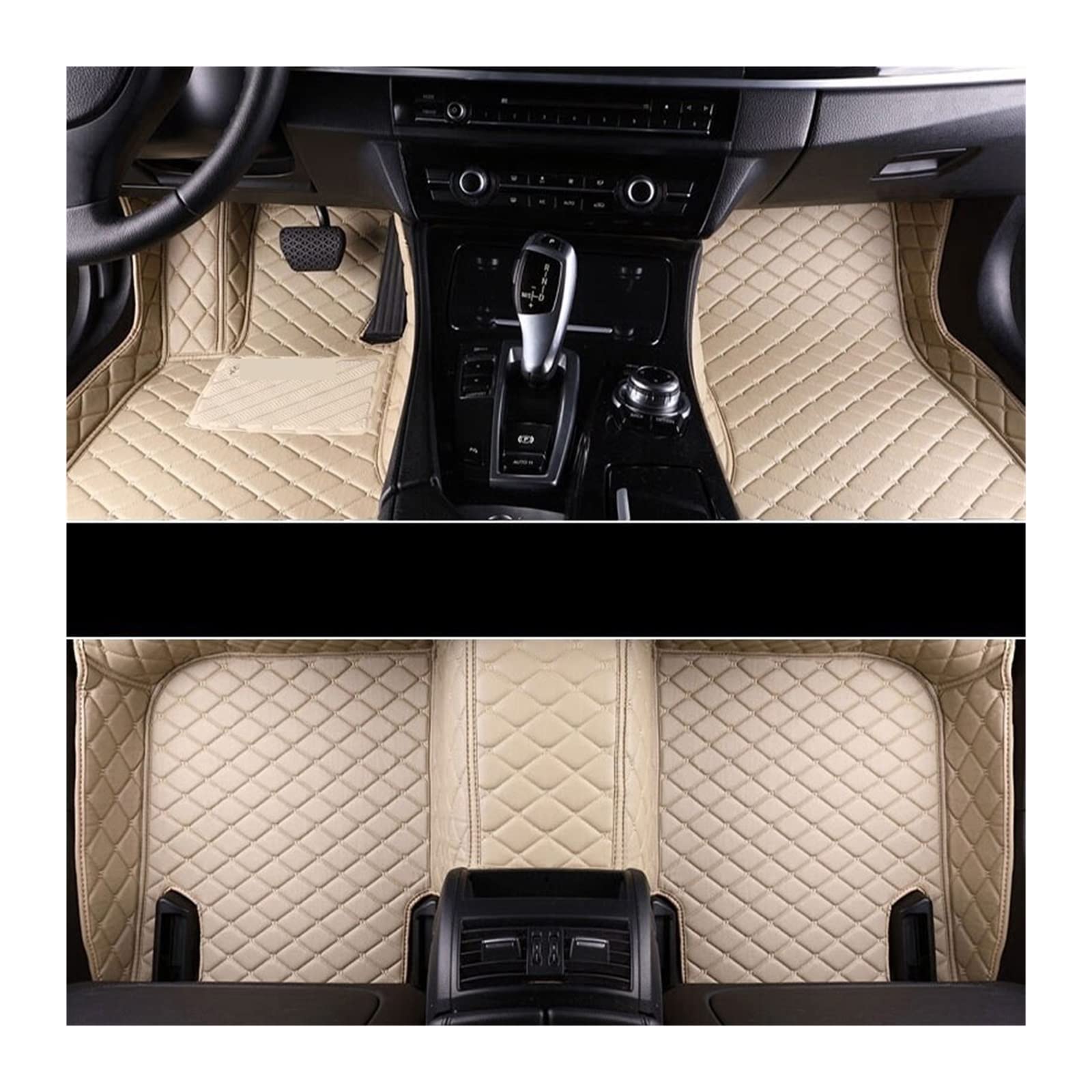 3D Auto Bodenmatte kompatibel mit KIA RIO 3 2011-2016(Beige RIO3) von RQIVOTLEN