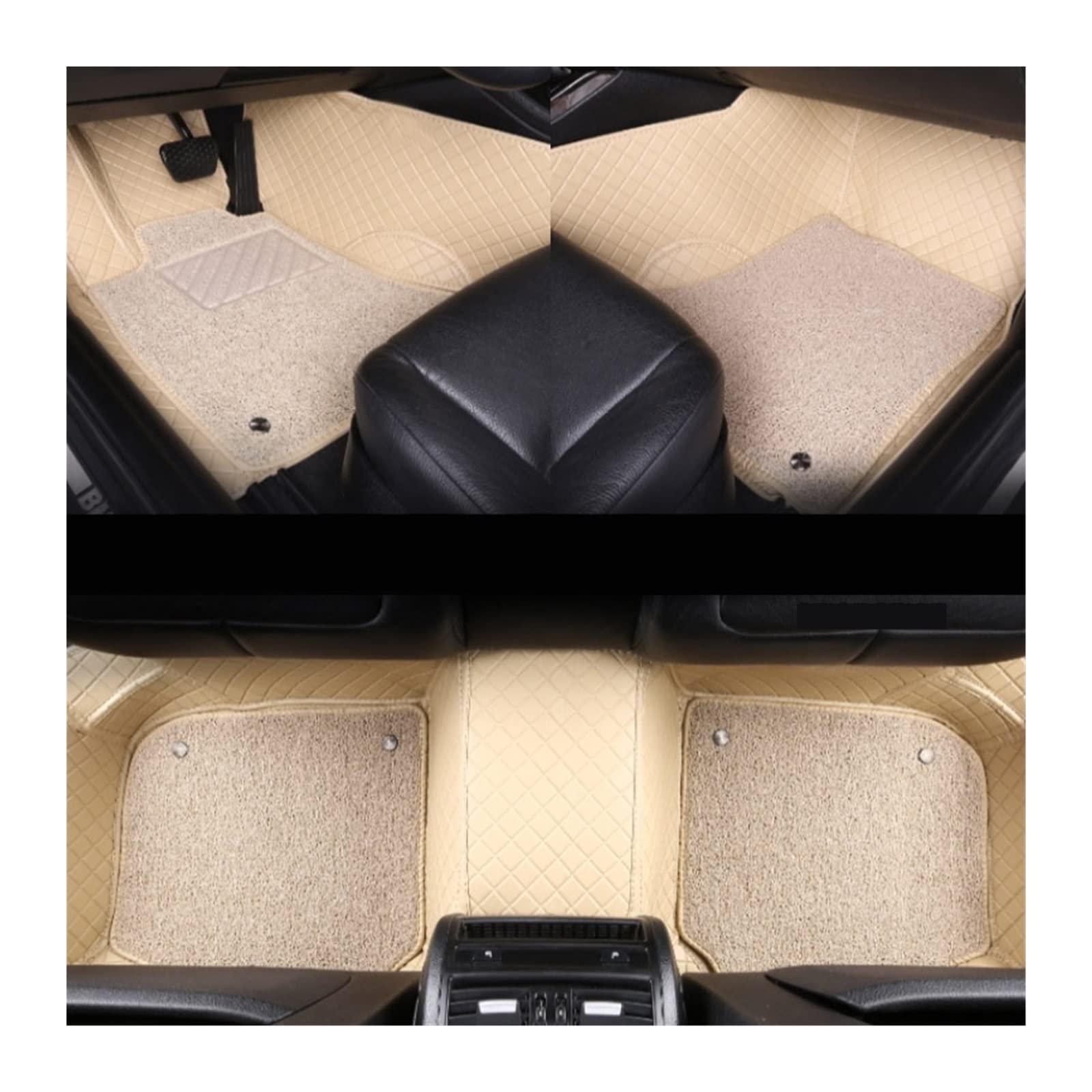 3D Auto Fußmatten Kompatibel Mit KIA OPTIMA 3/4 2010-2020 Innen Teile Auto Zubehör Leder Bodenmatte(BEIGE BG OPTIMA 3) von RQIVOTLEN