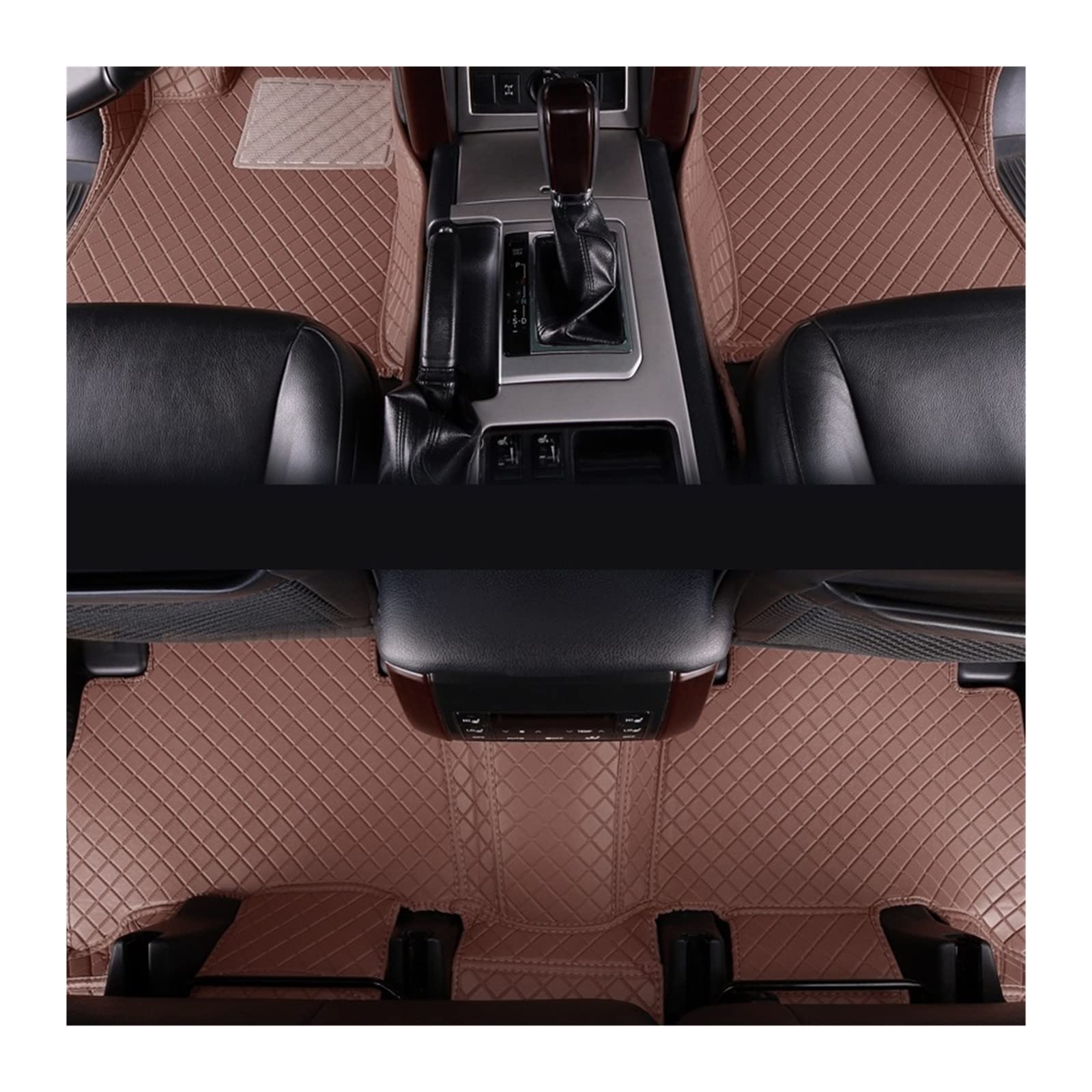 3D Auto Fußmatten Kompatibel Mit KIA OPTIMA 3/4 2010-2020 Innen Teile Auto Zubehör Leder Bodenmatte (COFFEE KIA OPTIMA 3) von RQIVOTLEN