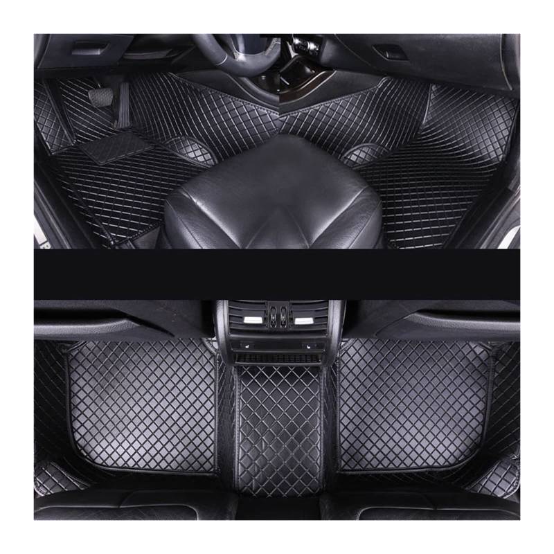 3D Auto Fußmatten Kompatibel Mit LADA VAZ XRAY 2015-2021Car Mat Innen Teile Auto Zubehör Leder Bodenmatte(BLACK LADA XRAY) von RQIVOTLEN