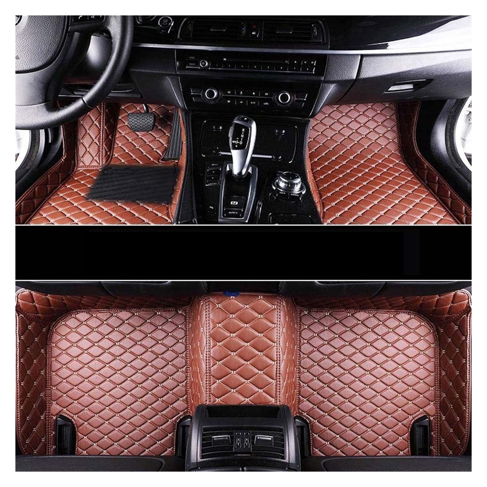 3D Car Floor Mats Compatible With Volvo XC 60 2008-2019 I II Auto Interior Accessories Leather Floor Mat Car(E) von RQIVOTLEN