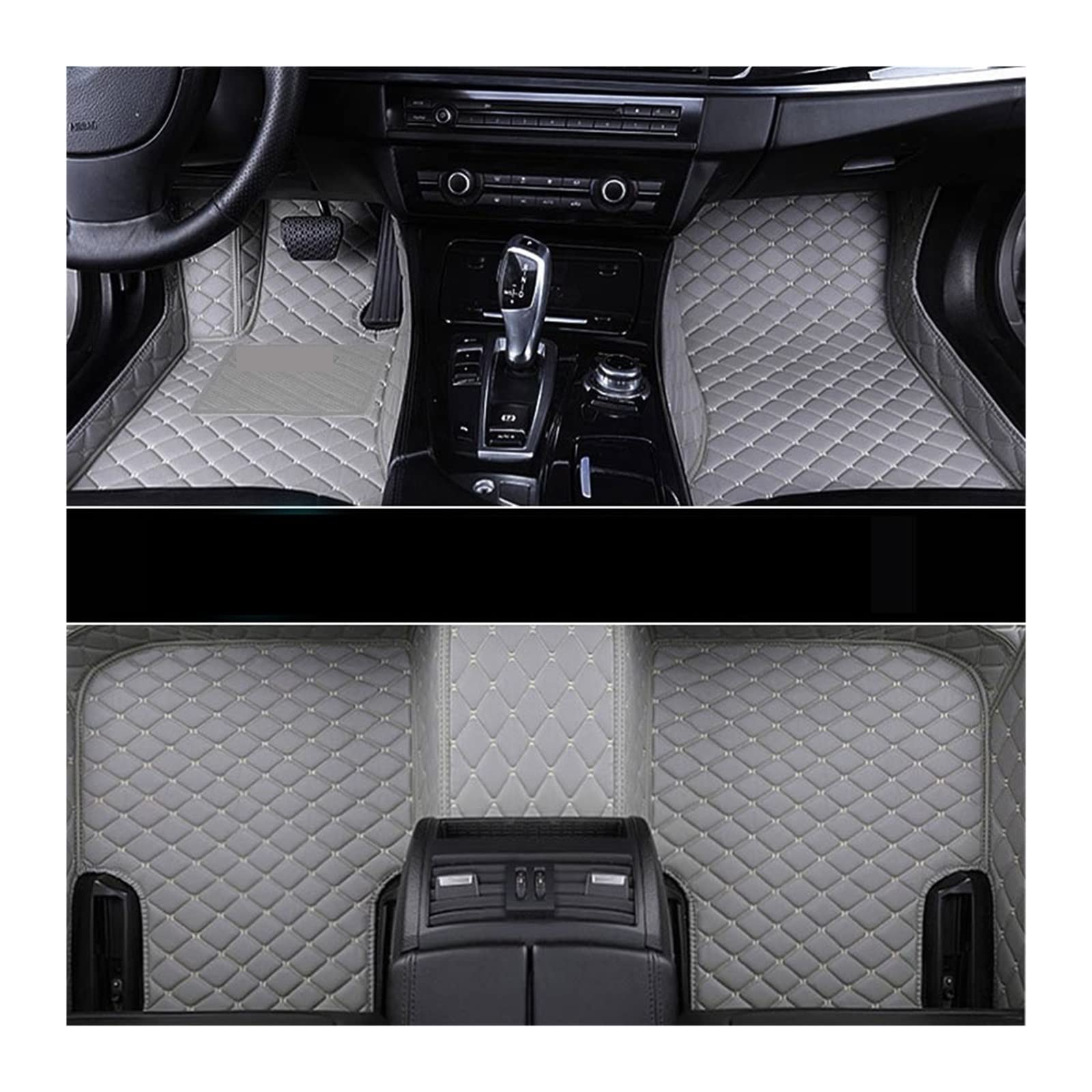 3D Floor Mat Compatible With LADA VAZ Largus 2012-2018 Leather Floor Mats Auto Interior Accessories Car Floor Mats(GRAY-GRAY) von RQIVOTLEN