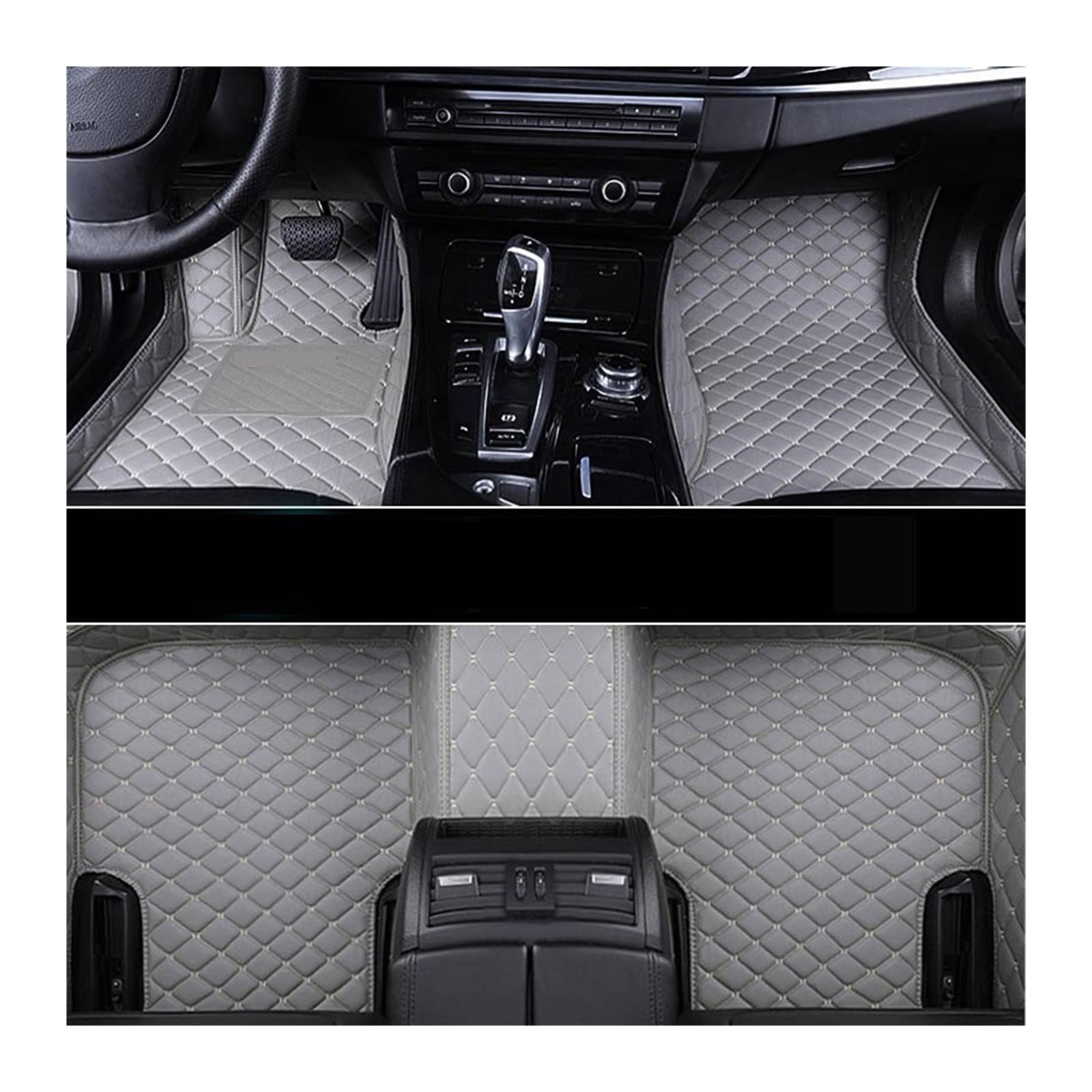 3D Leather Car Floor Mat Compatible With KIA Optima K5 2010-2019 III IV 3D Floor Mats Interior Accessories For Automobiles(GRAY-GRAY) von RQIVOTLEN