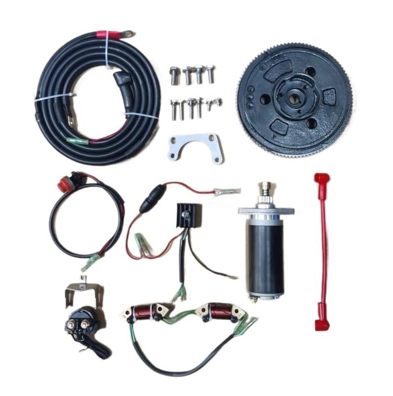 ELECTRIC START KIT Compatible With MERCURY TOHATSU 9.8 HP 9.9HP 12HP 4 STROKE OUTBOARD MOTOR(With coil) von RQIVOTLEN