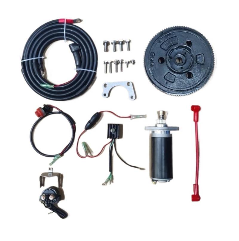 ELECTRIC START KIT Compatible With MERCURY TOHATSU 9.8 HP 9.9HP 12HP 4 STROKE OUTBOARD MOTOR(Without coil) von RQIVOTLEN