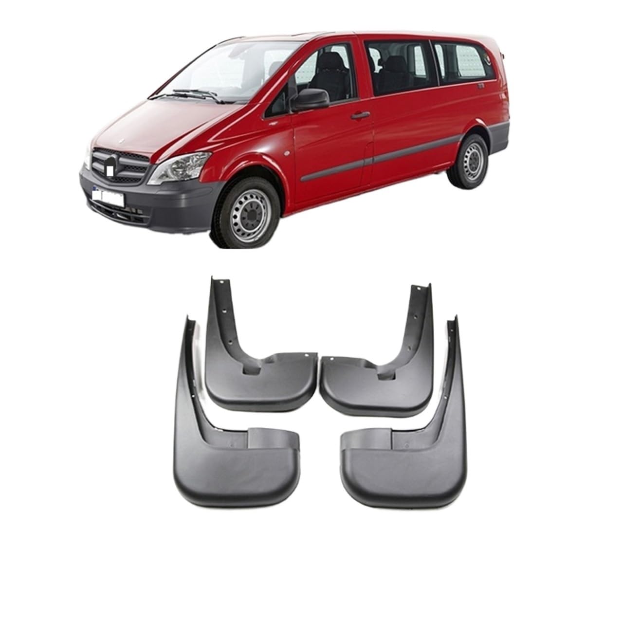 Kotflügel Kompatibel mit Mercedes Benz Vito W639 Viano 2011 V Klasse 2006~2014 Valente Kotflügel Schutzbleche Schmutzfänger Schutzbleche Schmutzfänger Zubehör(2011-2015) von RQIVOTLEN