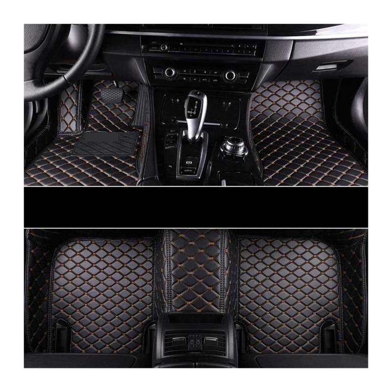 Leder 3D Bodenmatte Kompatibel mit SsangYong Actyon 2005-2019 Jahr I II Auto Bodenmatte Innenraum Bodenmatte (BLACK-COFFEE) von RQIVOTLEN