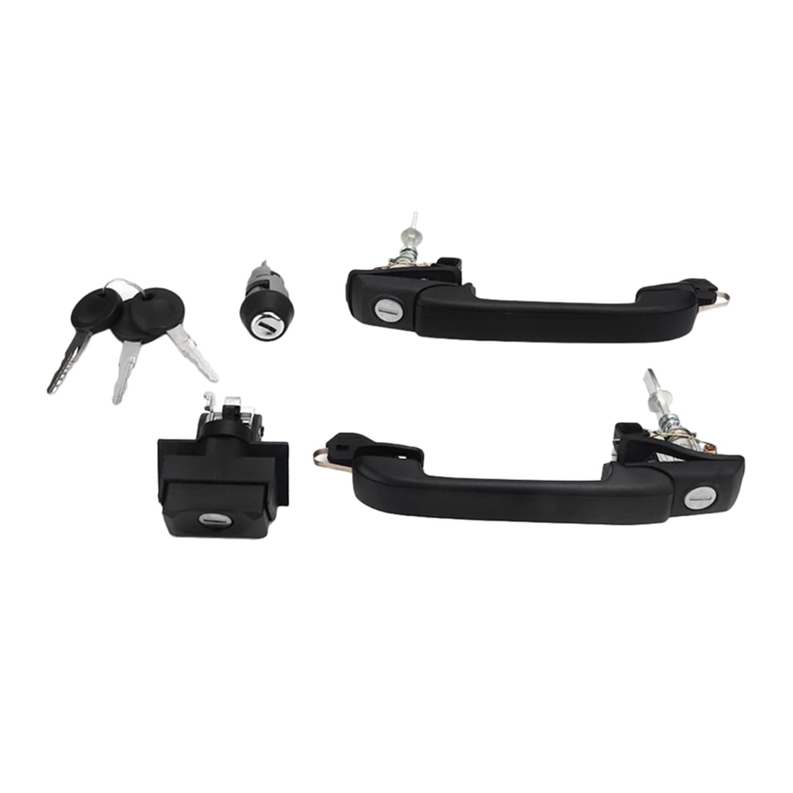 RQUDULXGX Autotür-Verriegelungssystem-Schließ-Set-Türgriff-Lock-Kit Fit for Golf MK3 1H0837207B 1H0905855A 1H6827571A 1H0898081 Äußerer Türgriff von RQUDULXGX