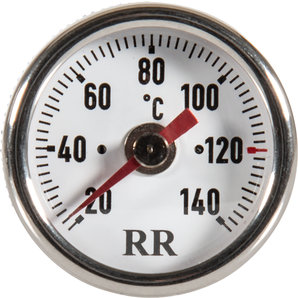 Öltemperatur-Direktanzeiger weiss-schwarzes Ziffernblatt RR von RR