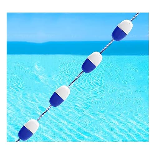 Sicherheitstrennseil Für Schwimmbecken, Swimmingpool Sicherheitsseil Schwimmender Trennseil Seilspool Lane Line Pool Ausrüstung Für Strände-Blau||10m von RRHCW