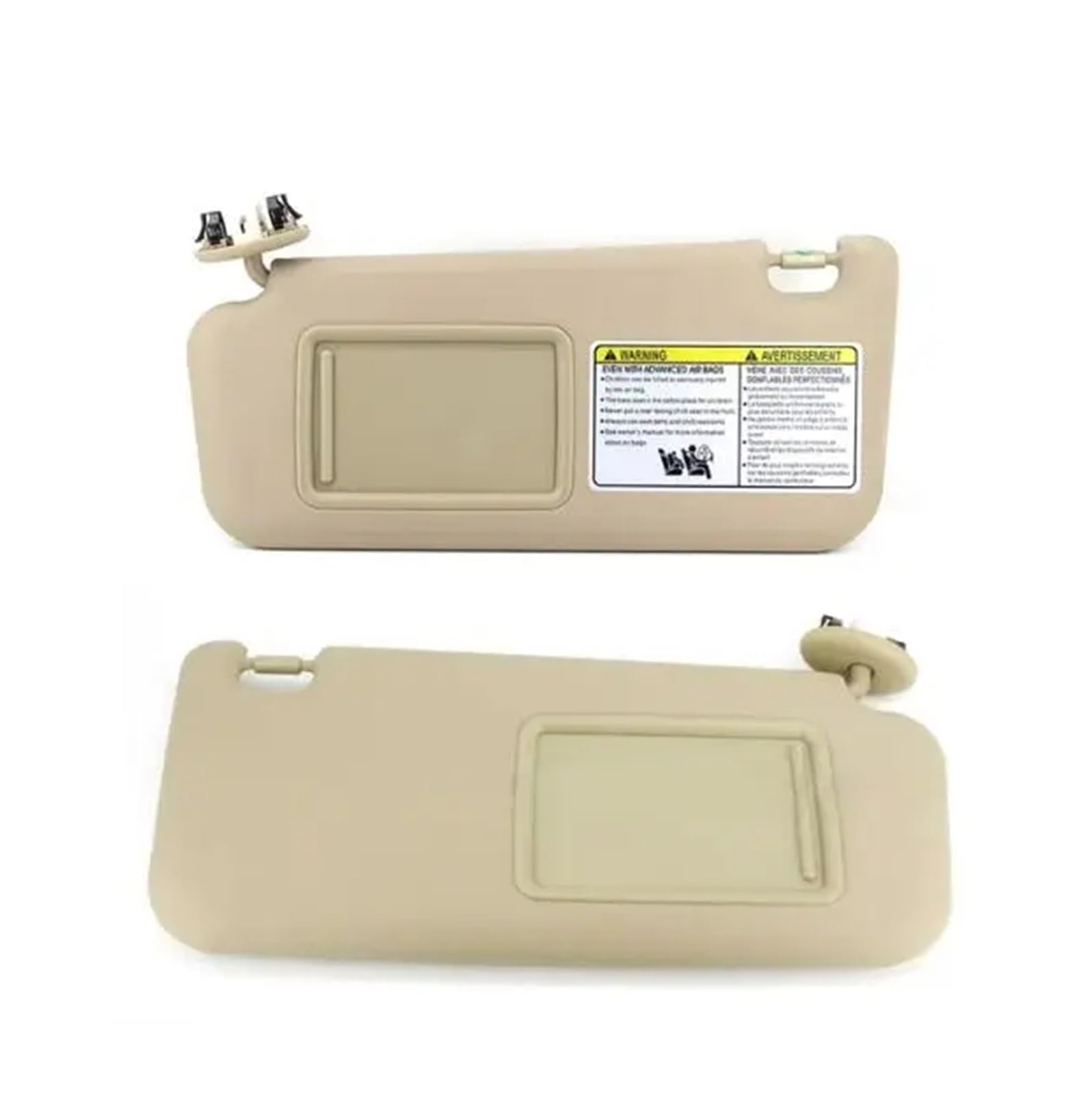 Auto-Visier Auto Zubehör Für Toyota Für RAV4 2006-2012 Mit EINEM Make-Up Spiegel Sonnenblende Fahrerhaus Sonnenblende(A Pair of Beige) von RRKBDQEL