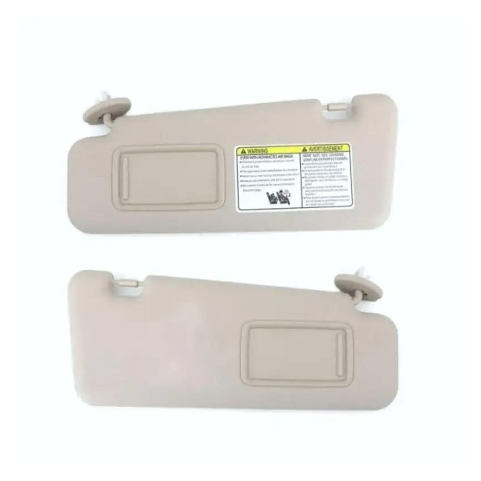 Auto-Visier Für Toyota Für Highlander 2008 2009 2010 2011 2012 2013 Auto Sonnenblende Linke Seite Rechte Seite Grau Beige Fahrer Beifahrerseite Fahrerhaus Sonnenblende(A Pair of Beige) von RRKBDQEL