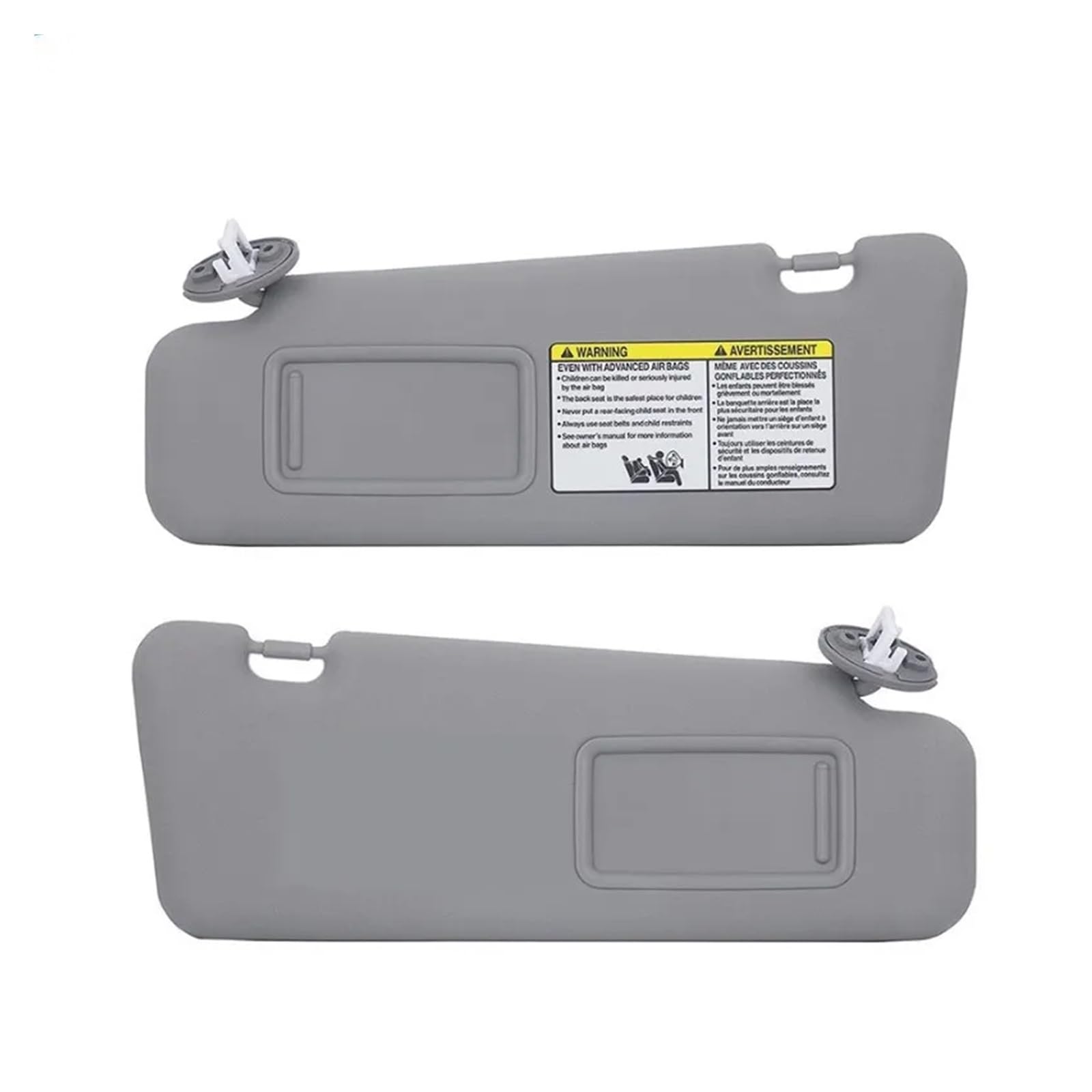 Auto-Visier Für Toyota Für Highlander 2008 2009 2010 2011 2012 2013 Auto Sonnenblende Linke Seite Rechte Seite Grau Beige Fahrer Beifahrerseite Fahrerhaus Sonnenblende(A Pair of Gray) von RRKBDQEL