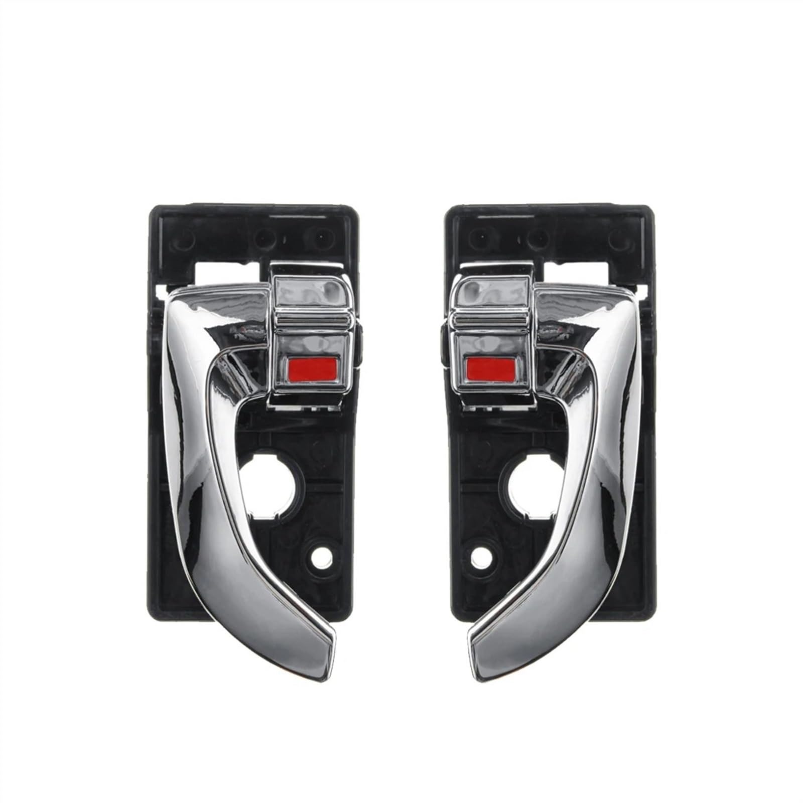 Auto innen Innentür Pull Griff 2/4-teiliges Auto-Innentürgriff-Set Für Hyundai Für Tucson 2005-2008 2009, Links Und Rechts, Ersatzzubehör Autotürgriff innen(1Pair Chrome) von RRKBDQEL