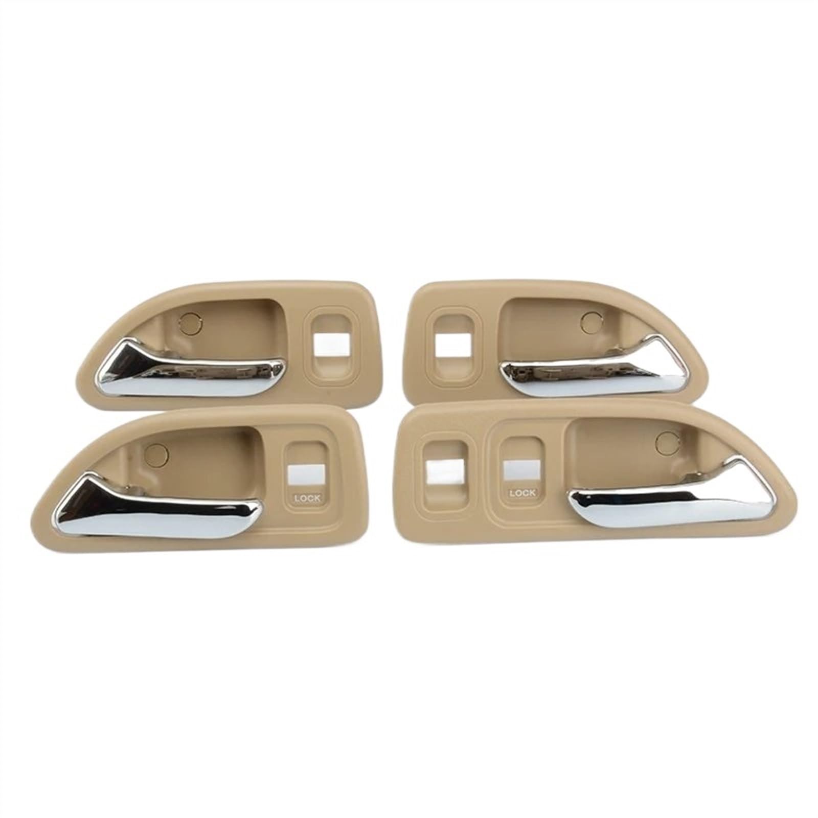 Auto innen Innentür Pull Griff Chroming Auto Innen Tür Griff Für Accord SV4 1994 1995 1996 1997 Auto Innen Tür Griff Schwarz Grau Braun Farbe Autotürgriff innen(4PCS(Beige)) von RRKBDQEL