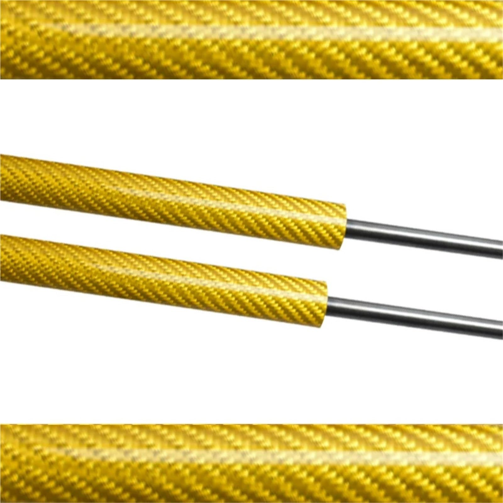 Motorhauben Gasfeder Motorhaubenstreben Für Alaskan 2016-Present Lift Support Damper Hydraulische Gasdruckfeder(Yellow Carbon Fiber) von RRKBDQEL