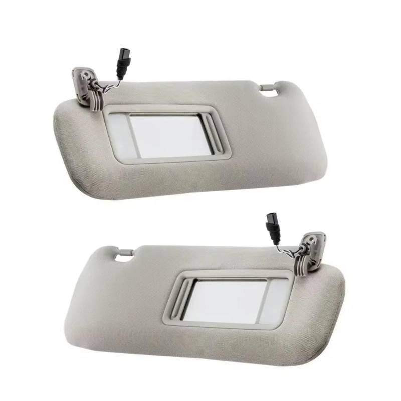 Sonnenblende Auto-Sonnenblen Grau-beige Linke Seite Rechte Seite Fahrerseite Beifahrerseite Für Mazda CX9 Für CX-9 2010 2011 2012 2013 2014 2015 Innensonnenblende(Grey Left and Right) von RRKBDQEL