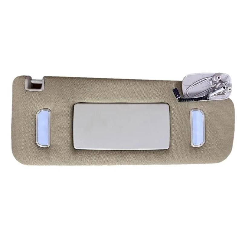 Sonnenblende Auto Sonnenblende Beige Linke Seite Rechte Seite Fahrer Beifahrerseite Für GMC Yukon Für Sierra 2007 2008 2009 2010 2011 2012 2013 2014 Innensonnenblende(Beige Right) von RRKBDQEL