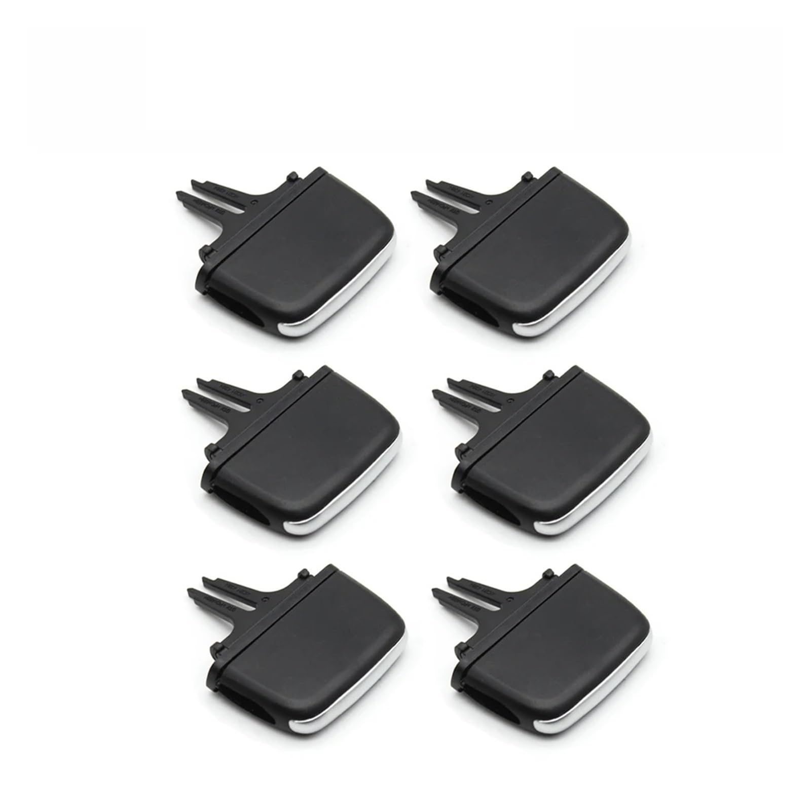 Taste Abdeckung 1/2/4/6 PCS Für Volvo Für XC90 2016-2024 Auto Vorne Hinten Klimaanlage AC Vent Grille Outlet Slider Tab Clip Reparatur Kit Elektrischer Druckknopf(for XC90 6PCS) von RRKBDQEL