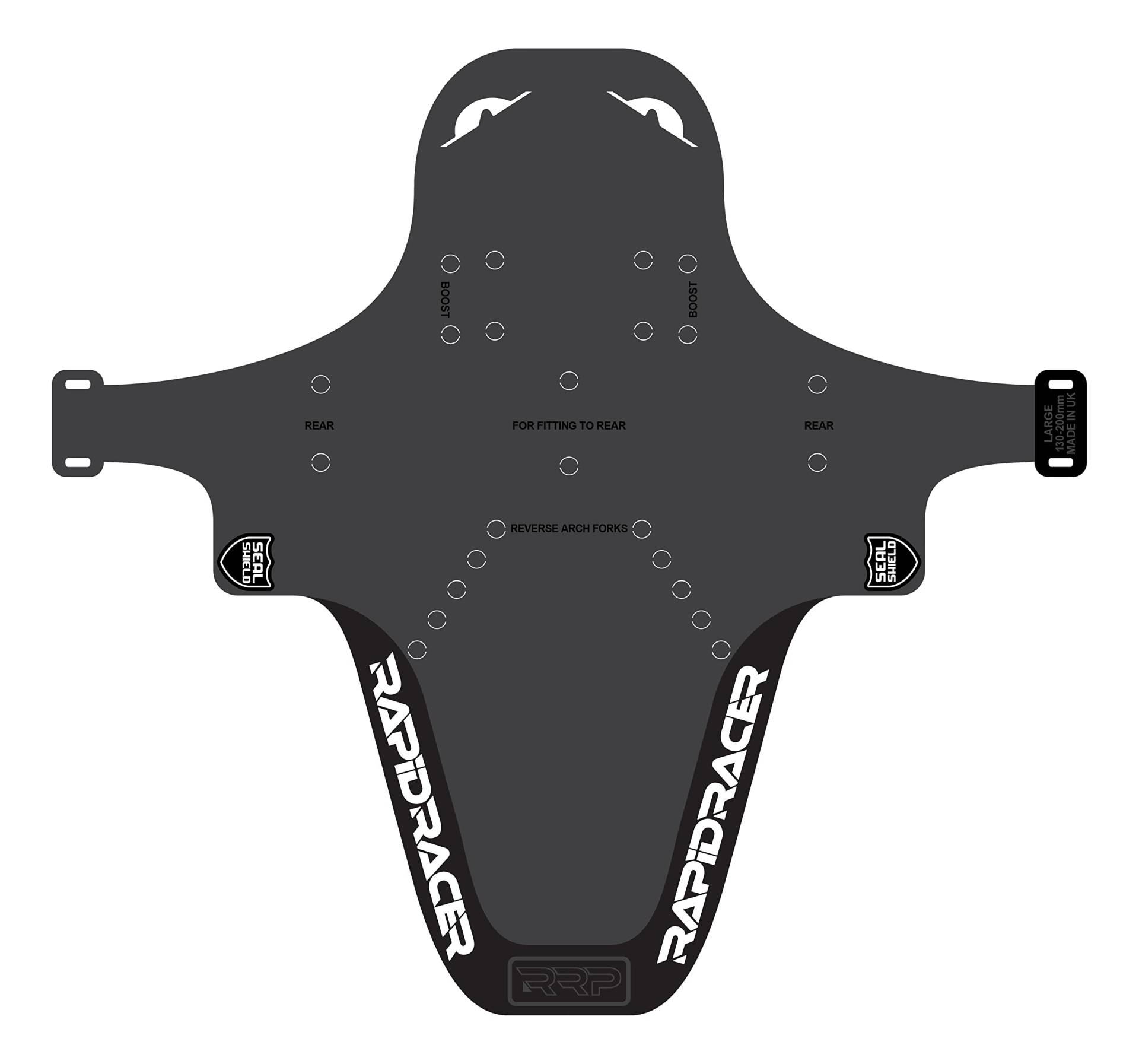 RRP Enduro Rapid Racing Enduro Mud Guard, Weiß (Blanc), Taille L von RRP