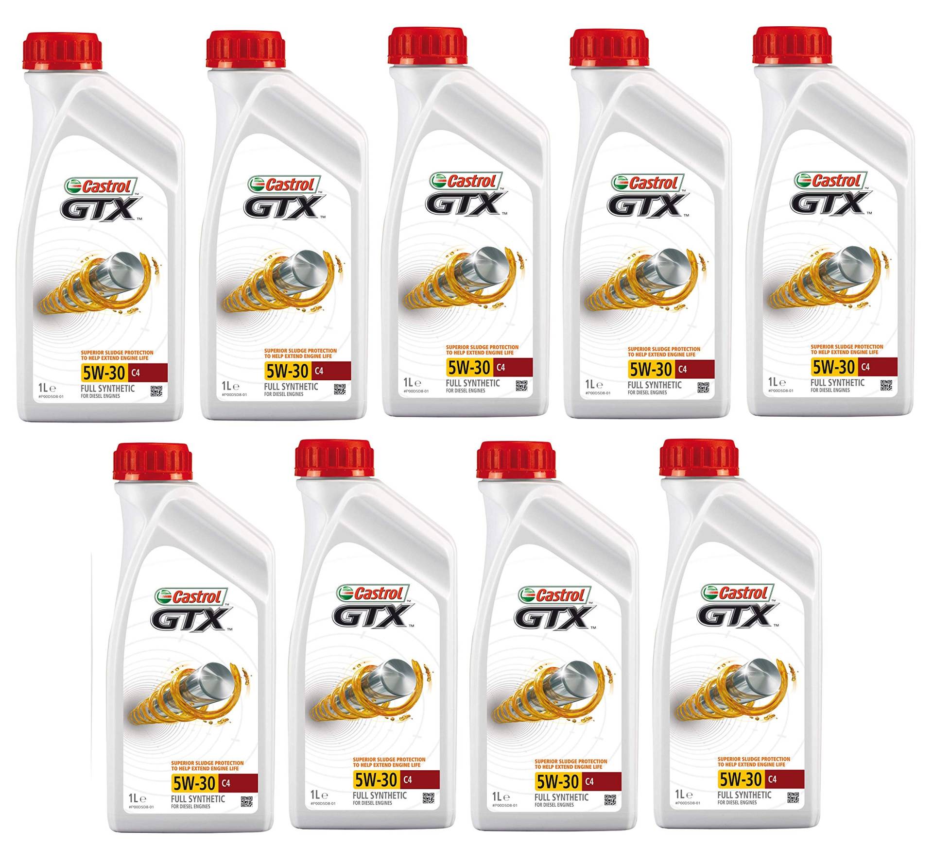 Castrol GTX 5W-30 C4 Vollsynthetisch für Dieselmotoren, 9 Liter von RS Castrol