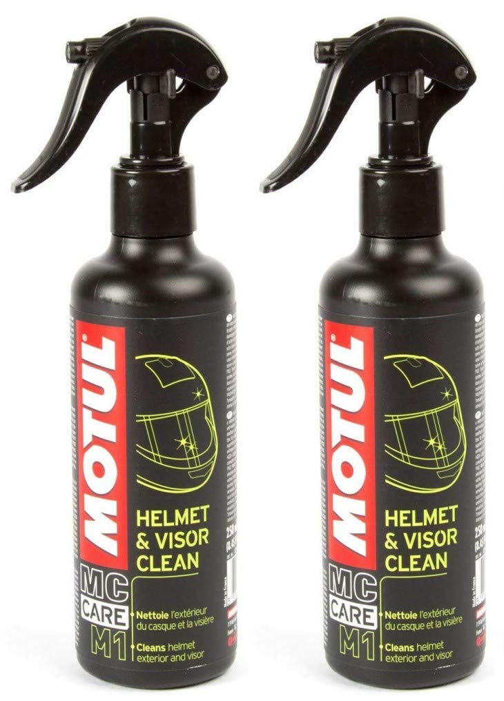 RS Motul MC Care M1 Helm-& Visier-Reiniger, für Motorrad, Roller, 250 ml, 2 Stück von RS