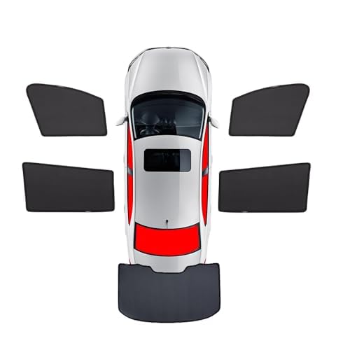 Auto Seitenfenster Sonnenschutz für VW Bora 2015-2019, Auto-Sonnenblende UV-Schutz Wärmeisoliert Schutz der Privatsphäre Vorne Hinten Autofenster Zubehör,5Pcs Front Rear von RSFIL