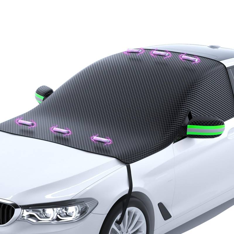 Frontscheibenabdeckung Auto für BMW 2 Series F22 5seats 2015-2021 2022 2023, Magnet Winter Auto Windschutzscheibe Abdeckung Scheibenabdeckung Gegen Schnee Frost und Sonne Auto abdeckplane Winter von RSFIL