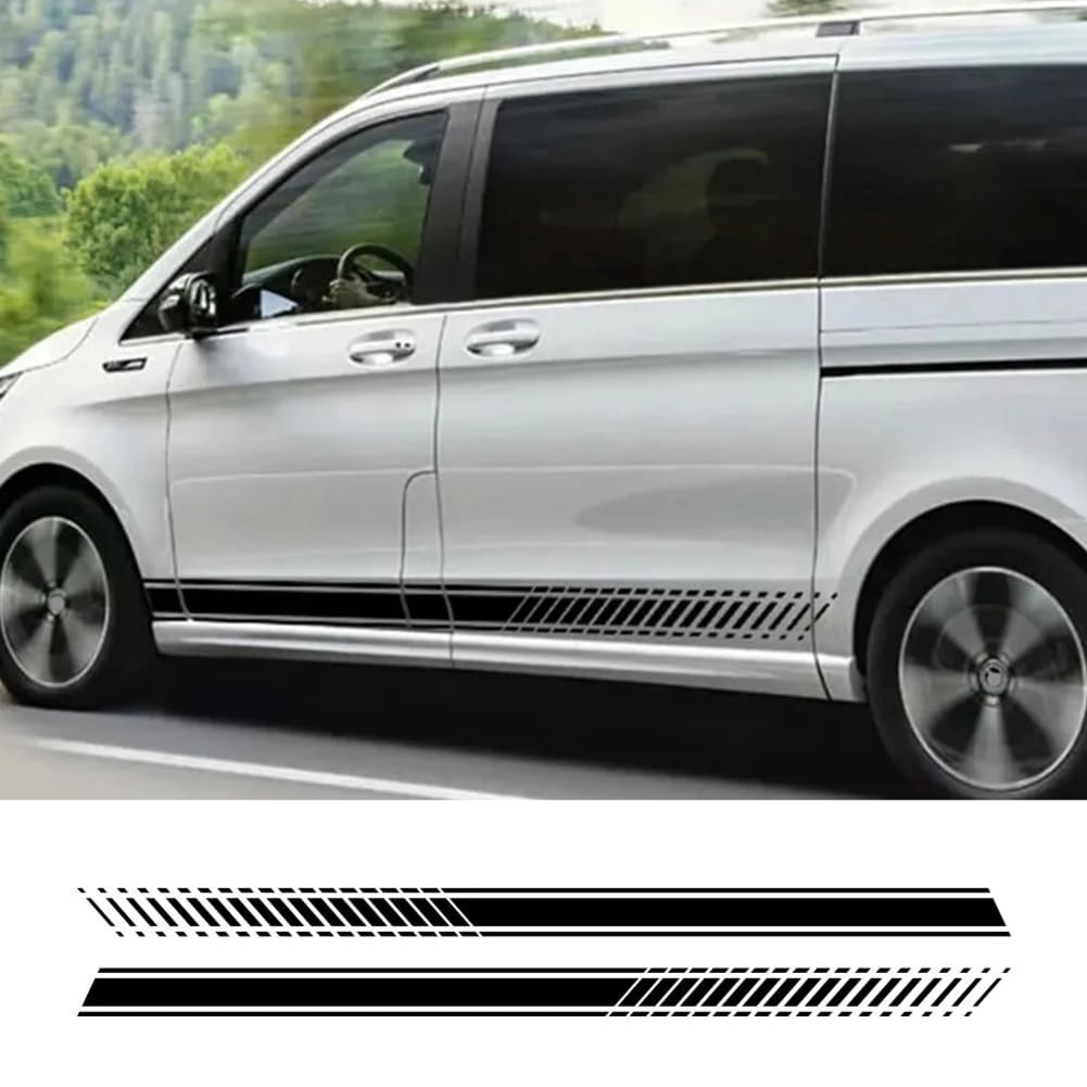 2 STÜCKE Autoaufkleber, für M=ercedes B=ENZ Vito V-Klasse Viano W447 V260 W639 W638 Marco Polo Camper Van Tuning Zubehör Vinyl-Aufkleber von RSPGMKIX