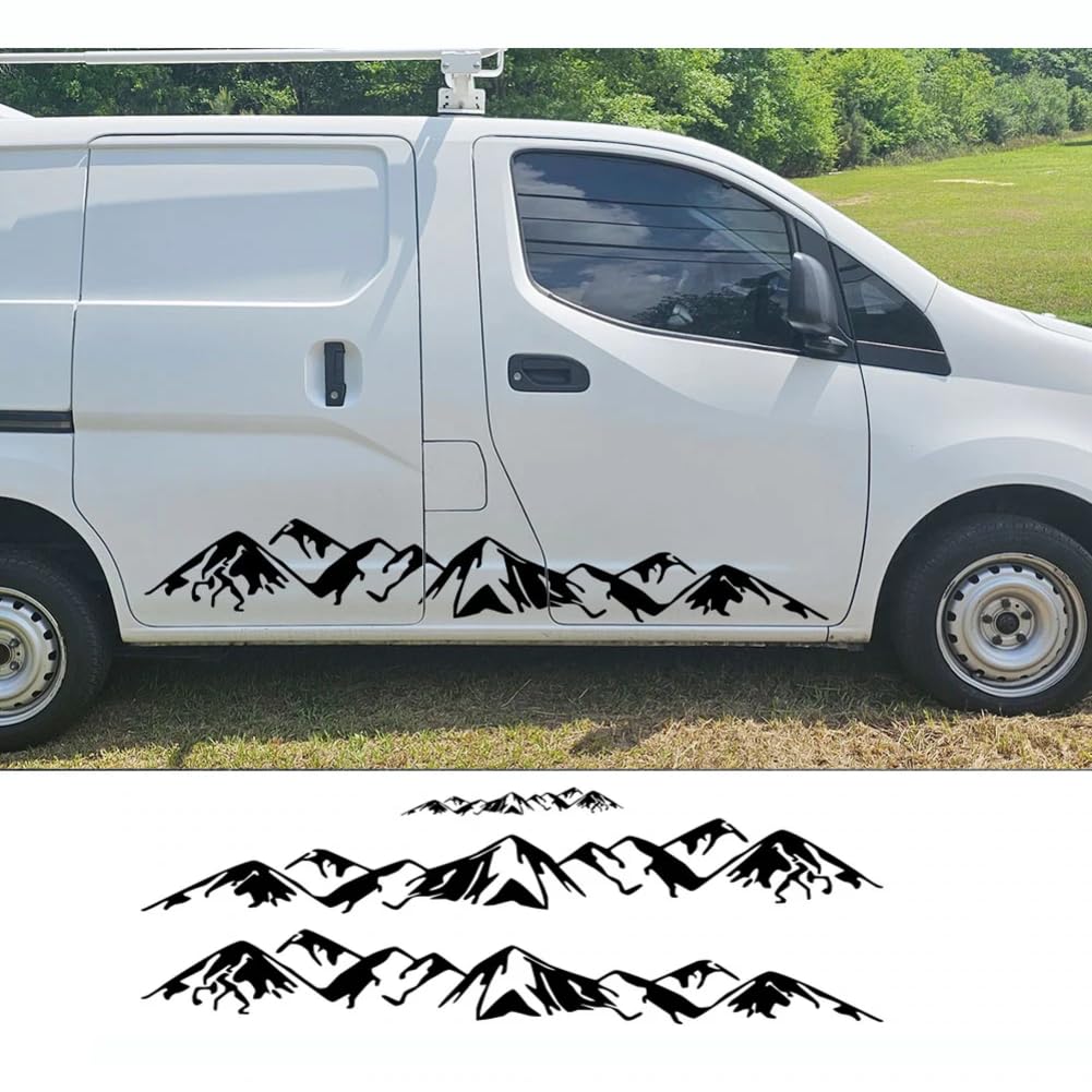 Mountain Styling Autoaufkleber, für Nissan NV200 Evalia Camper Van Grafiken Vinyl Dekor Aufkleber DIY Dekore Auto Tuning Zubehör von RSPGMKIX