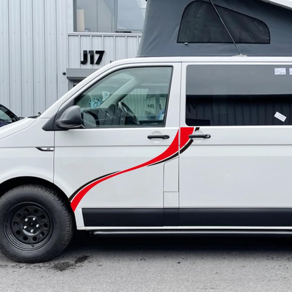 Van-Grafik-Streifen-Aufkleber, Auto, Wohnmobil, Caravan, Vinyl, Camping-Aufkleber, für M=ercedes B=ENZ Citan Vito VW Transport FIAT Ducato von RSPGMKIX