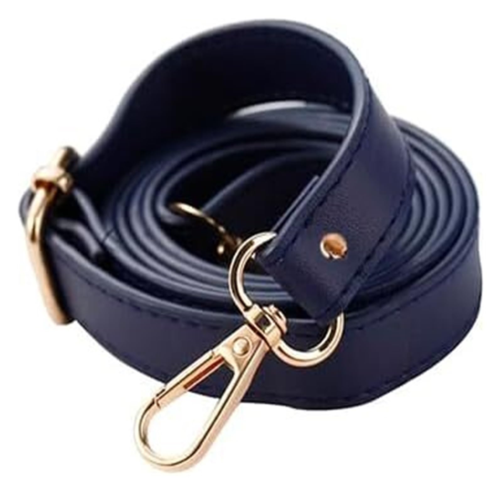 Ersatz-Taschengurte, 130 cm Langer, Verstellbarer Taschengurt aus PU-Leder for Umhängetaschen, 1,8 cm breiter Schultertaschengurt, Ersatzzubehör for Handtaschen(Blue Gold) von RSRSR