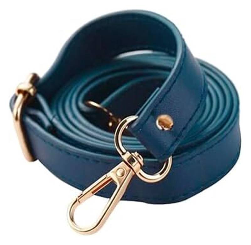 Ersatz-Taschengurte, 130 cm Langer, Verstellbarer Taschengurt aus PU-Leder for Umhängetaschen, 1,8 cm breiter Schultertaschengurt, Ersatzzubehör for Handtaschen(Light Blue Gold) von RSRSR