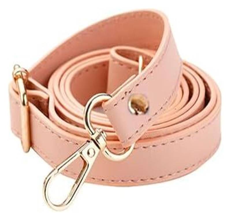 Ersatz-Taschengurte, 130 cm Langer, Verstellbarer Taschengurt aus PU-Leder for Umhängetaschen, 1,8 cm breiter Schultertaschengurt, Ersatzzubehör for Handtaschen(Pink Gold) von RSRSR