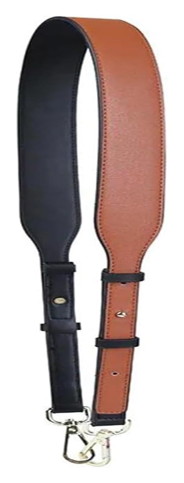 Ersatz-Taschengurte, Solider, breiter Schultergurt, verstellbar mit doppelseitigem, solidem Gürteltaschengriff for Damen, Grau, 104 cm – 116 cm, silberner Aufhänger(Brown 104cm-116cm,Gunmetal Hanger) von RSRSR