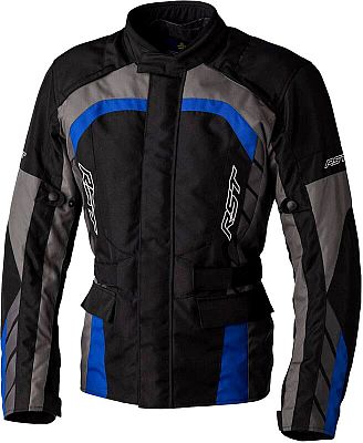 RST Alpha 5, Textiljacke wasserdicht - Schwarz/Grau/Blau - L von RST