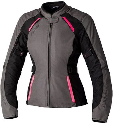 RST Ava, Textiljacke wasserdicht Damen - Grau/Schwarz/Neon-Pink - L von RST