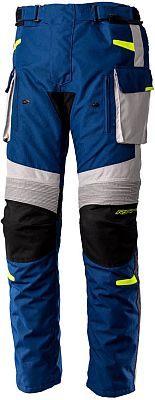 RST Endurance, Textilhose wasserdicht - Blau/Hellgrau/Neon-Gelb - M von RST