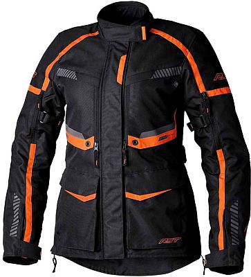 RST Maverick Evo, Textiljacke wasserdicht Damen - Schwarz/Orange - S von RST